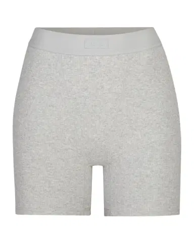 Skims Cotton Rib Logo Boxers | Thumbnail 1 Skims Cotton Rib Logo Boxers | Thumbnail 1