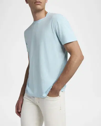 Tom Ford Men's Lyocell-Cotton Crewneck T-Shirt | Thumbnail 5 Tom Ford Men's Lyocell-Cotton Crewneck T-Shirt | Thumbnail 5