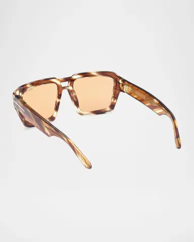 Tom Ford Men's FT1202M Acetate Rectangle Sunglasses | Thumbnail 2 Tom Ford Men's FT1202M Acetate Rectangle Sunglasses | Thumbnail 2