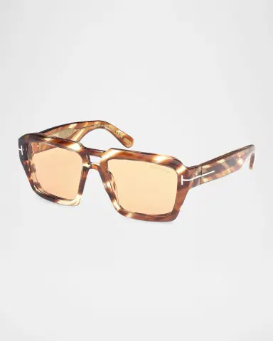 Tom Ford Men's FT1202M Acetate Rectangle Sunglasses | Thumbnail 3 Tom Ford Men's FT1202M Acetate Rectangle Sunglasses | Thumbnail 3