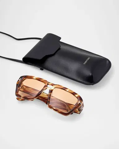 Tom Ford Men's FT1202M Acetate Rectangle Sunglasses | Thumbnail 5 Tom Ford Men's FT1202M Acetate Rectangle Sunglasses | Thumbnail 5