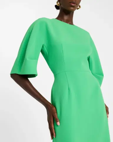 Rickie Freeman for Teri Jon Elbow-Sleeve Crepe Column Gown | Thumbnail 5 Rickie Freeman for Teri Jon Elbow-Sleeve Crepe Column Gown | Thumbnail 5