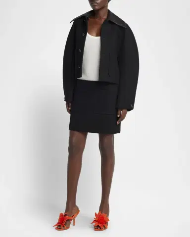 Bottega Veneta Front-Pockets Mini Pencil Skirt | Thumbnail 2 Bottega Veneta Front-Pockets Mini Pencil Skirt | Thumbnail 2