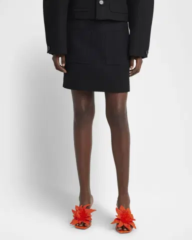 Bottega Veneta Front-Pockets Mini Pencil Skirt | Thumbnail 4 Bottega Veneta Front-Pockets Mini Pencil Skirt | Thumbnail 4