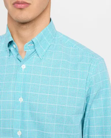 Brioni Men 's Cotton Windowpane Check Sport Shirt | Thumbnail 5 Brioni Men 's Cotton Windowpane Check Sport Shirt | Thumbnail 5