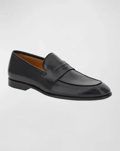 Ferragamo Men's Funes Leather Penny Loafers | Thumbnail 2 Ferragamo Men's Funes Leather Penny Loafers | Thumbnail 2