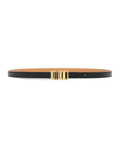 Loewe Graphic Buckle Leather Skinny Belt | Thumbnail 1 Loewe Graphic Buckle Leather Skinny Belt | Thumbnail 1
