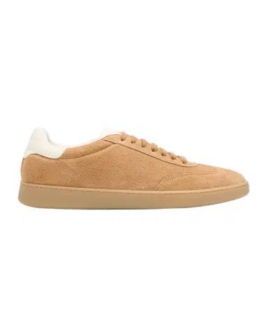 Stuart Weitzman Men 's Banner Suede Wingtip-Toe Low-Top Sneakers | Thumbnail 1 Stuart Weitzman Men 's Banner Suede Wingtip-Toe Low-Top Sneakers | Thumbnail 1