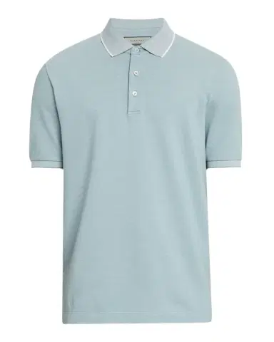 Canali Men 's Two-Tone Pique Polo Shirt | Thumbnail 1 Canali Men 's Two-Tone Pique Polo Shirt | Thumbnail 1