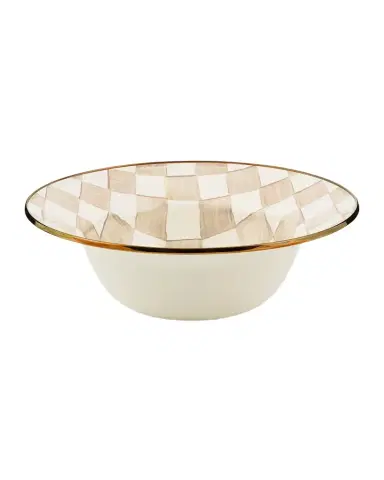 MacKenzie-Childs Mocha Check Serving Bowl | Thumbnail 1 MacKenzie-Childs Mocha Check Serving Bowl | Thumbnail 1