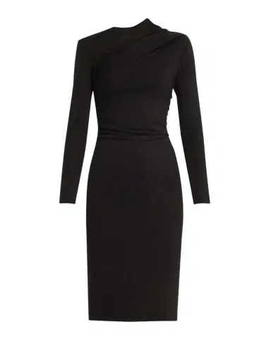 Giorgio Armani Asymmetric Long-Sleeve Jersey Dress | Thumbnail 1 Giorgio Armani Asymmetric Long-Sleeve Jersey Dress | Thumbnail 1