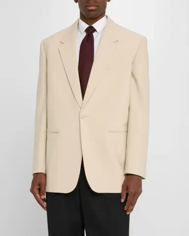 Saint Laurent Men's Wool-Silk Relaxed Sport Coat | Thumbnail 4 Saint Laurent Men's Wool-Silk Relaxed Sport Coat | Thumbnail 4