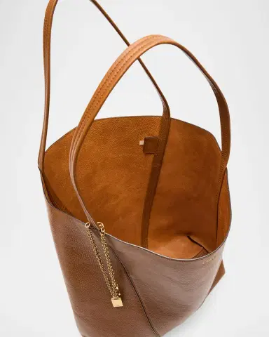 Chloé Spin North-South Tote Bag in Leather | Thumbnail 3 Chloé Spin North-South Tote Bag in Leather | Thumbnail 3
