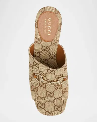 Gucci Carmen GG Canvas Platform Wedge Sandals | Thumbnail 5 Gucci Carmen GG Canvas Platform Wedge Sandals | Thumbnail 5
