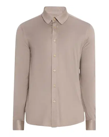 Brioni Men's Silk Pique Sport Shirt | Thumbnail 1 Brioni Men's Silk Pique Sport Shirt | Thumbnail 1