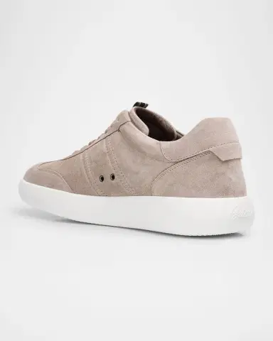 Brioni Men's New Cassette Suede Low-Top Sneakers | Thumbnail 4 Brioni Men's New Cassette Suede Low-Top Sneakers | Thumbnail 4