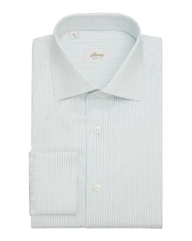 Brioni Men's Cotton Bengal Stripe Dress Shirt | Thumbnail 3 Brioni Men's Cotton Bengal Stripe Dress Shirt | Thumbnail 3