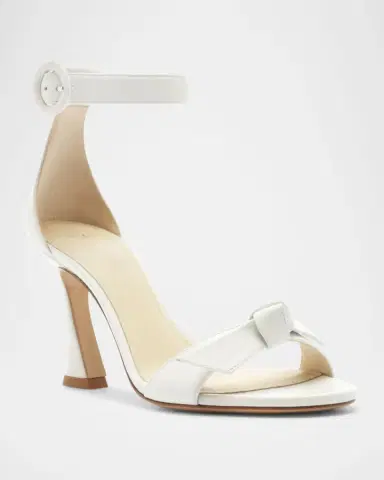 Alexandre Birman Clarita Leather Bow Ankle-Strap Sandals | Thumbnail 2 Alexandre Birman Clarita Leather Bow Ankle-Strap Sandals | Thumbnail 2