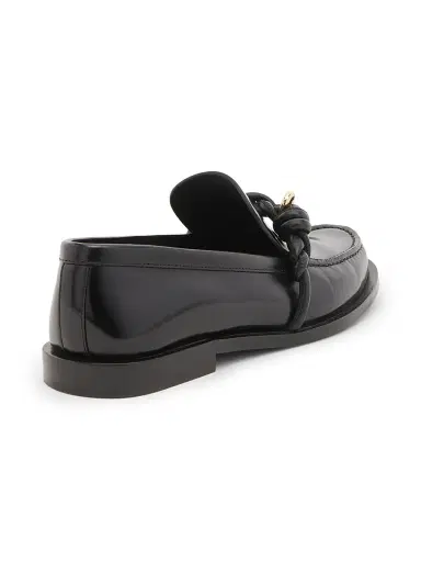 Jil Sander Women's Braided-Design Leather Loafers - Black - Size 11 | Thumbnail 4 Jil Sander Women's Braided-Design Leather Loafers - Black - Size 11 | Thumbnail 4