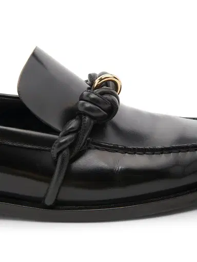 Jil Sander Women's Braided-Design Leather Loafers - Black - Size 11 | Thumbnail 6 Jil Sander Women's Braided-Design Leather Loafers - Black - Size 11 | Thumbnail 6