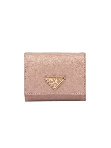 Prada Women's Small Saffiano Leather Wallet - Beige | Thumbnail 1 Prada Women's Small Saffiano Leather Wallet - Beige | Thumbnail 1
