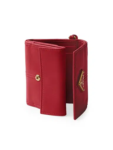 Prada Women's Small Leather Wallet - Red | Thumbnail 3 Prada Women's Small Leather Wallet - Red | Thumbnail 3