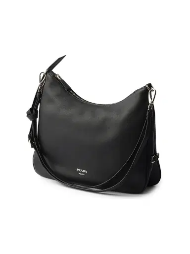 Prada Women's Leather Shoulder Bag - Black | Thumbnail 2 Prada Women's Leather Shoulder Bag - Black | Thumbnail 2