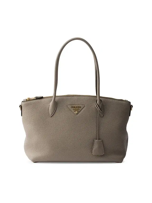 Women's Leather Tote Bag - Grey Women's Leather Tote Bag - Grey