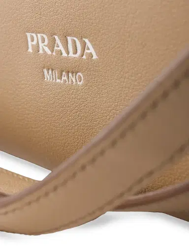 Prada Women's Leather Shoulder Bag - Beige | Thumbnail 6 Prada Women's Leather Shoulder Bag - Beige | Thumbnail 6