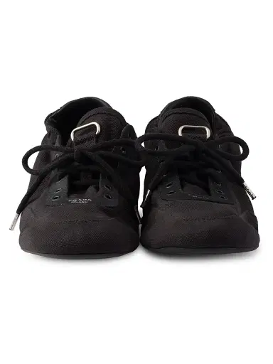 Prada Women's Collapse Canvas Sneakers - Black | Thumbnail 2 Prada Women's Collapse Canvas Sneakers - Black | Thumbnail 2