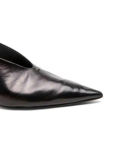 Jil Sander Women's 40MM Leather Slingback Pumps - Black | Thumbnail 5 Jil Sander Women's 40MM Leather Slingback Pumps - Black | Thumbnail 5