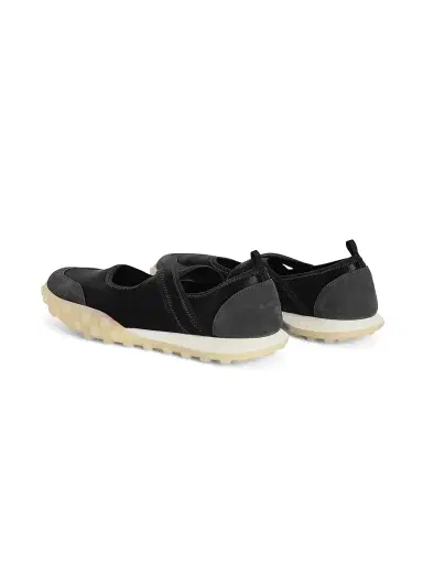 Jil Sander Women's Suede Trim Crisscross Slip-On Sneakers - Black - Size 11 | Thumbnail 3 Jil Sander Women's Suede Trim Crisscross Slip-On Sneakers - Black - Size 11 | Thumbnail 3