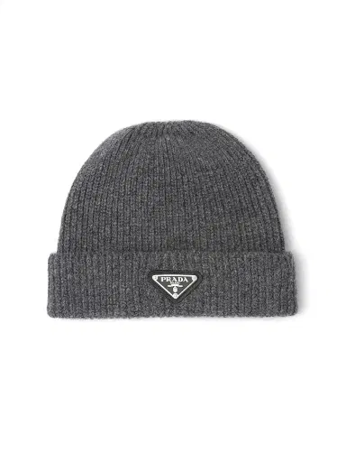 Prada Men's Wool and Cashmere Beanie | Thumbnail 1 Prada Men's Wool and Cashmere Beanie | Thumbnail 1