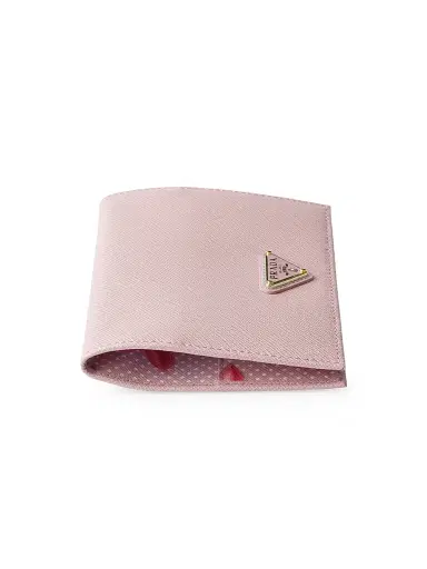 Prada Women's Saffiano Leather Passport Holder - Pink | Thumbnail 4 Prada Women's Saffiano Leather Passport Holder - Pink | Thumbnail 4