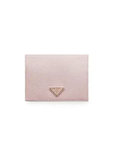 Prada Women's Saffiano Leather Passport Holder - Pink | Thumbnail 1 Prada Women's Saffiano Leather Passport Holder - Pink | Thumbnail 1