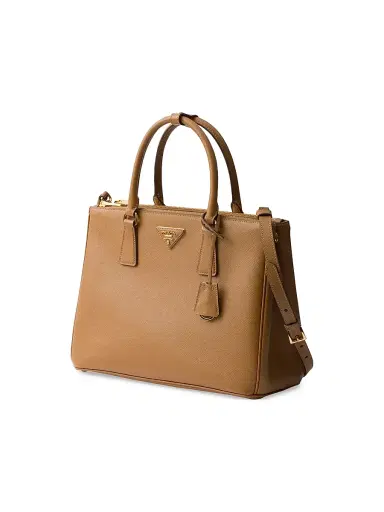 Prada Women's Large Galleria Saffiano Leather Top Handle Bag Brown | Thumbnail 2 Prada Women's Large Galleria Saffiano Leather Top Handle Bag Brown | Thumbnail 2