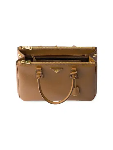 Prada Women's Large Galleria Saffiano Leather Top Handle Bag Brown | Thumbnail 4 Prada Women's Large Galleria Saffiano Leather Top Handle Bag Brown | Thumbnail 4