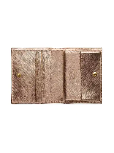 Prada Women's Small Saffiano Leather Wallet - Dusty Rose | Thumbnail 2 Prada Women's Small Saffiano Leather Wallet - Dusty Rose | Thumbnail 2