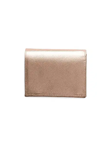 Prada Women's Small Saffiano Leather Wallet - Dusty Rose | Thumbnail 3 Prada Women's Small Saffiano Leather Wallet - Dusty Rose | Thumbnail 3