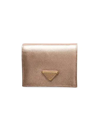 Prada Women's Small Saffiano Leather Wallet - Dusty Rose | Thumbnail 1 Prada Women's Small Saffiano Leather Wallet - Dusty Rose | Thumbnail 1