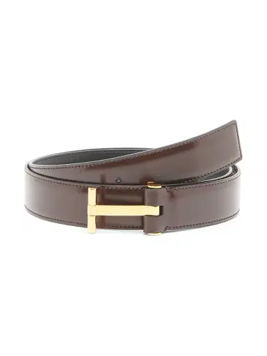 Tom Ford Men's Classic Leather T Belt | Thumbnail 1 Tom Ford Men's Classic Leather T Belt | Thumbnail 1