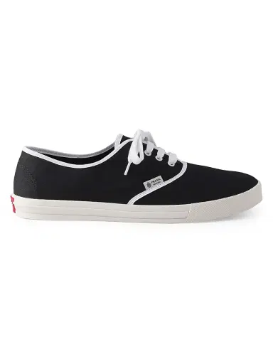 Prada Men's Drill Fabric Sneakers - Black | Thumbnail 1 Prada Men's Drill Fabric Sneakers - Black | Thumbnail 1