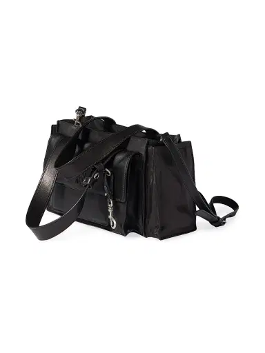 Miu Miu Women's Utilitaire Nappa Leather Shopping Bag - Black | Thumbnail 5 Miu Miu Women's Utilitaire Nappa Leather Shopping Bag - Black | Thumbnail 5