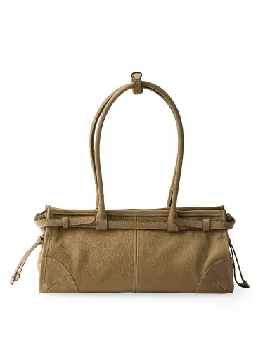 Prada Women's Bonnie Medium Nubuck Leather Handbag | Thumbnail 5 Prada Women's Bonnie Medium Nubuck Leather Handbag | Thumbnail 5
