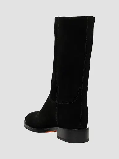Santoni Women's Fleeces Suede Mid-Calf Boots - Black - Size 12 | Thumbnail 3 Santoni Women's Fleeces Suede Mid-Calf Boots - Black - Size 12 | Thumbnail 3