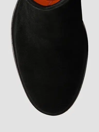 Santoni Women's Fleeces Suede Mid-Calf Boots - Black - Size 12 | Thumbnail 4 Santoni Women's Fleeces Suede Mid-Calf Boots - Black - Size 12 | Thumbnail 4