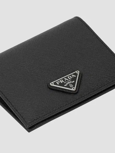 Prada Women's Small Saffiano Leather Wallet - Black | Thumbnail 5 Prada Women's Small Saffiano Leather Wallet - Black | Thumbnail 5
