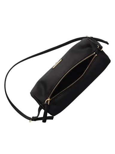 Prada Women's Satin Mini Shoulder Bag - Black | Thumbnail 4 Prada Women's Satin Mini Shoulder Bag - Black | Thumbnail 4