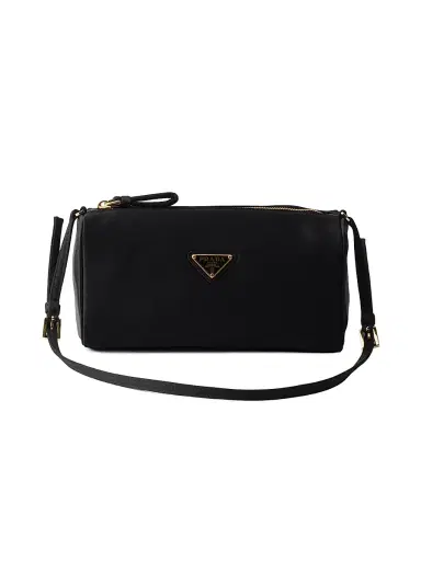 Prada Women's Satin Mini Shoulder Bag - Black | Thumbnail 1 Prada Women's Satin Mini Shoulder Bag - Black | Thumbnail 1