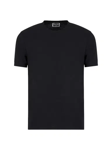 Giorgio Armani Men's Crewneck Stretch T-Shirt - Nero - Size 48 | Thumbnail 1 Giorgio Armani Men's Crewneck Stretch T-Shirt - Nero - Size 48 | Thumbnail 1